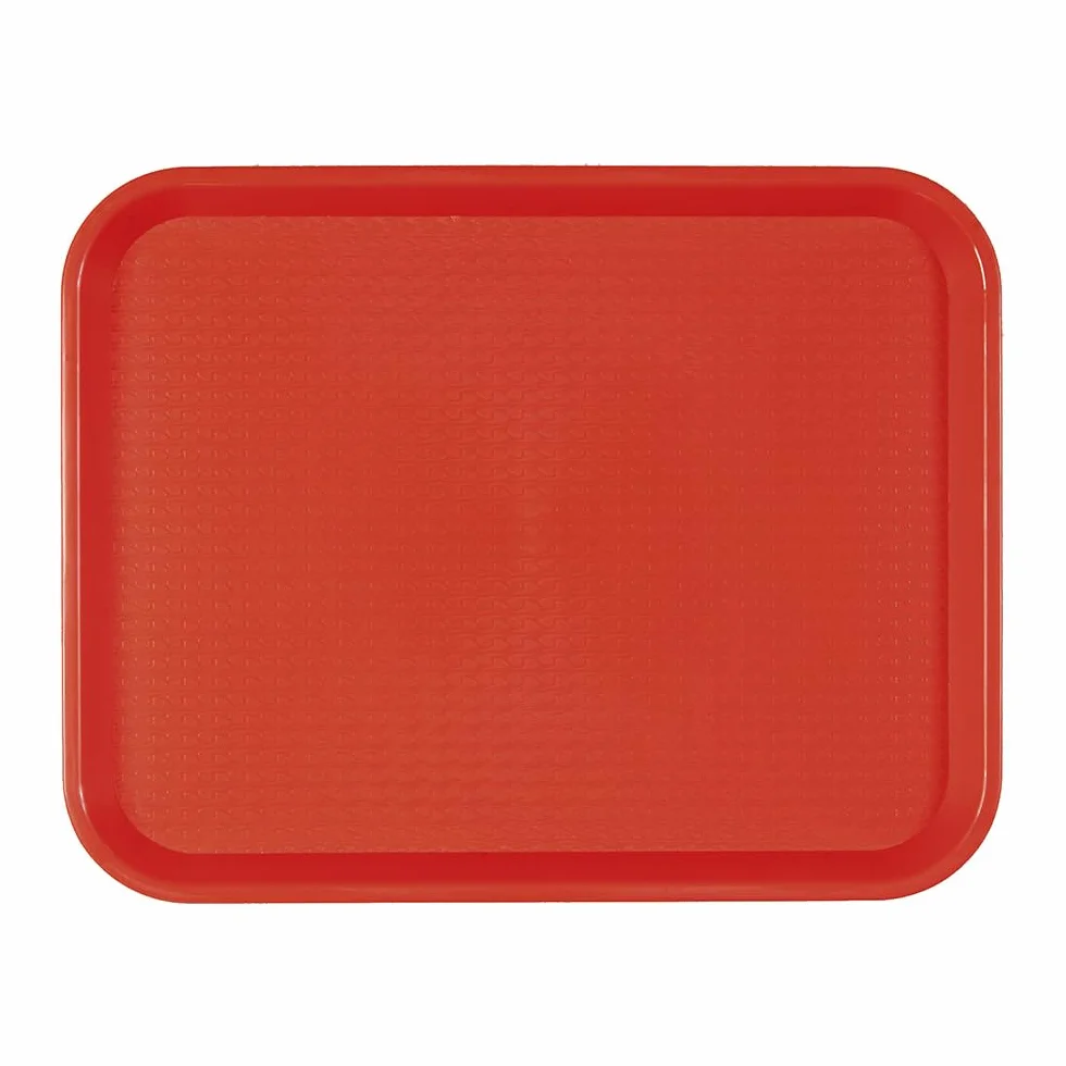 Vassoio Fast Food 30,4x41,4 cm Rosso PP - 24 Unità