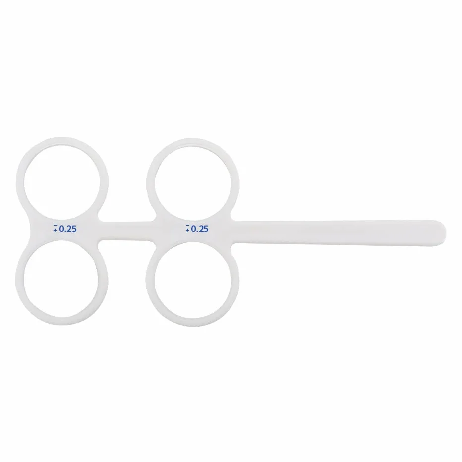 Attrezzatura optometrica occlusore con supporto flipper ottico plastica 4 lenti