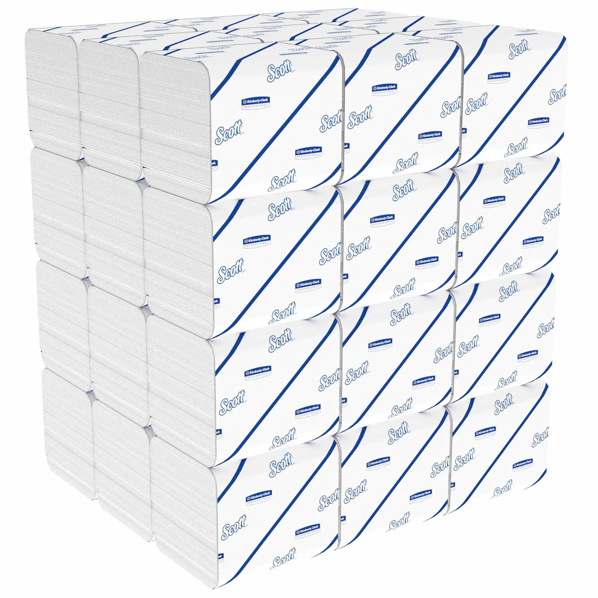 Scott Control 8508 Carta Igienica Interfogliata, 2 Veli, Bianco, 100% Riciclato, 9000 Fogli (36 x 250)