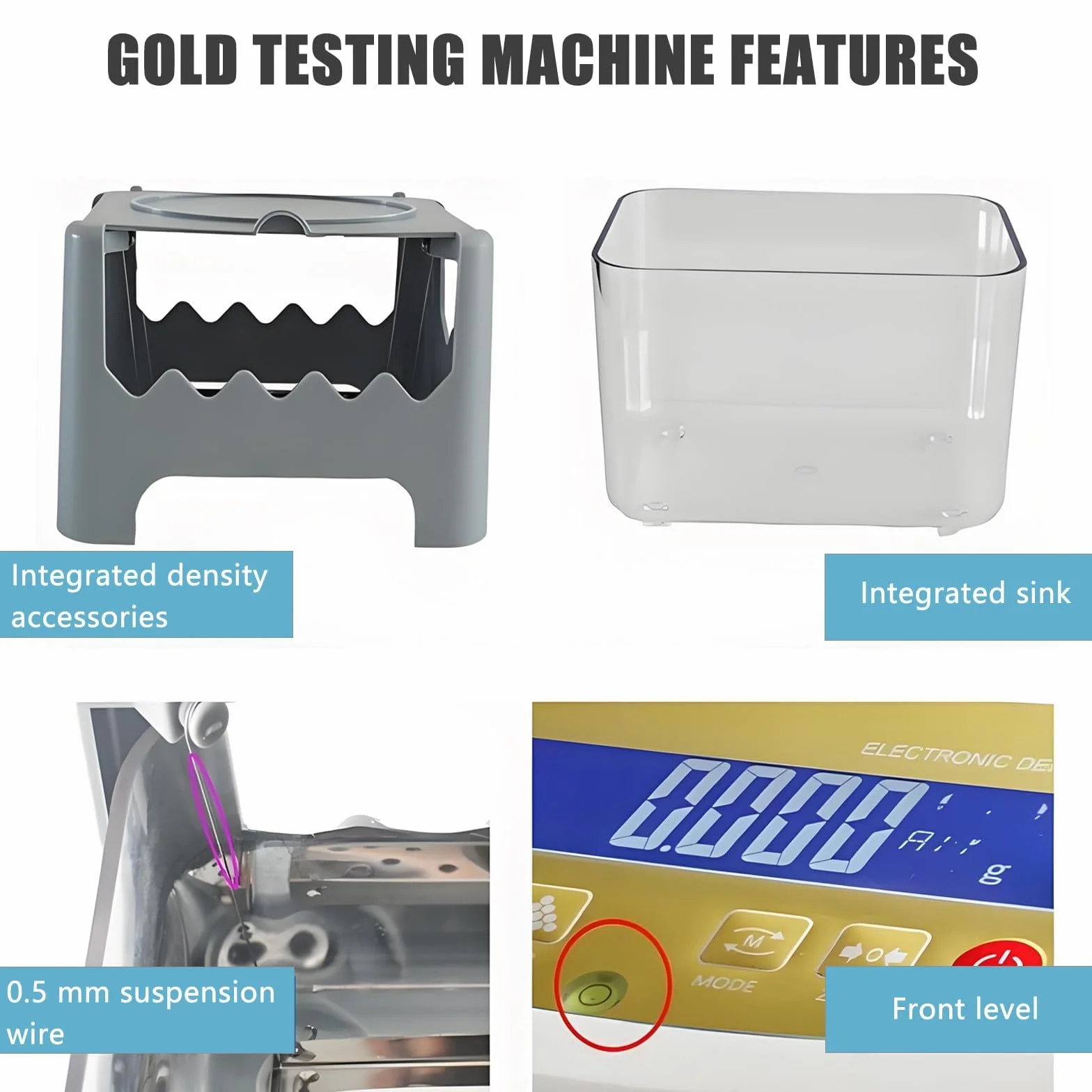 Tester Elettronico Purezza Metalli Preziosi Oro Misurazione Valore K Rilevamento Accurato Laboratorio Gioielleria