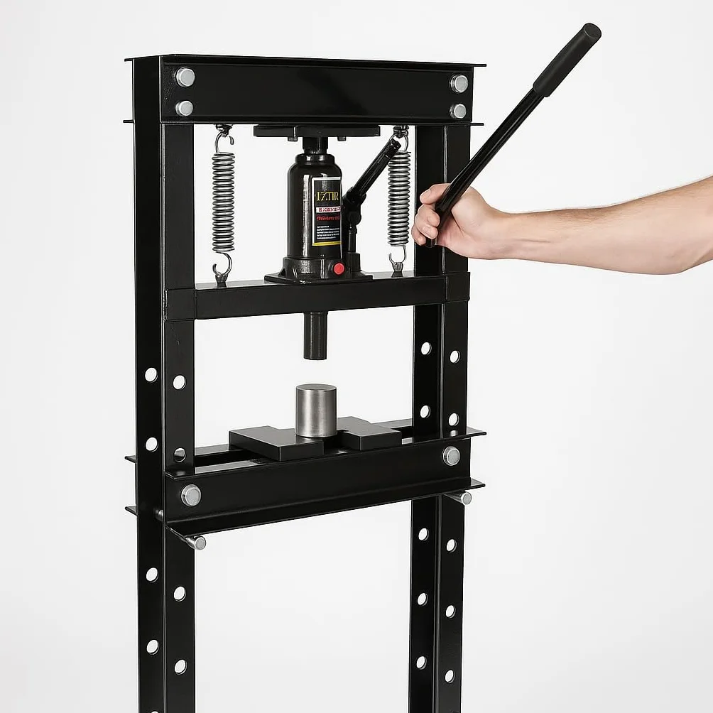 XPOtool Pressa idraulica 20t Black Edition Pressa a telaio per cuscinetti
