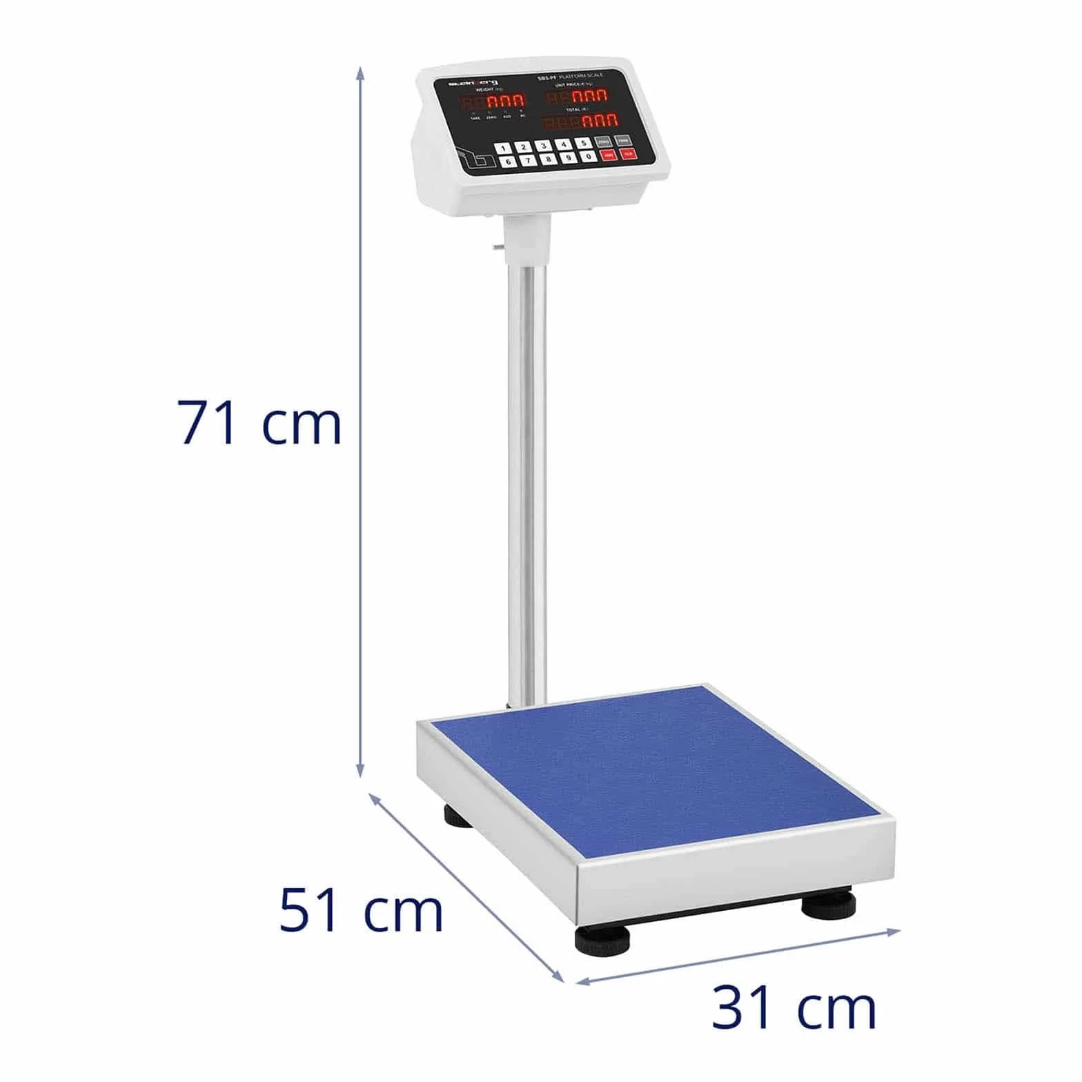 Steinberg Systems - SBS-PF-100A1 - Bilancia da piattaforma - 100 kg / 10 g - LCD