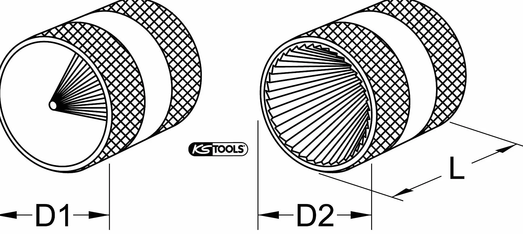 KS Tools Sbavatore Interno ed Esterno 10-54 mm