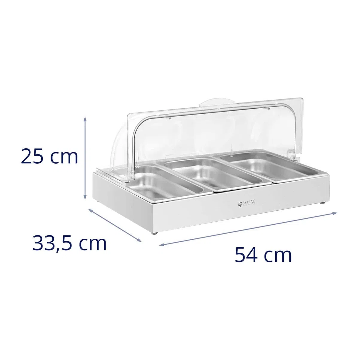 Royal Catering Vetrina buffet RCCD-RC-03 (2 x 4 L - 535 x 335 x 250 mm)
