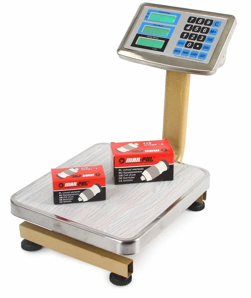 Bilancia Elettronica Industriale Display Digitale Acciaio Piattaforma Pieghevole 60kg