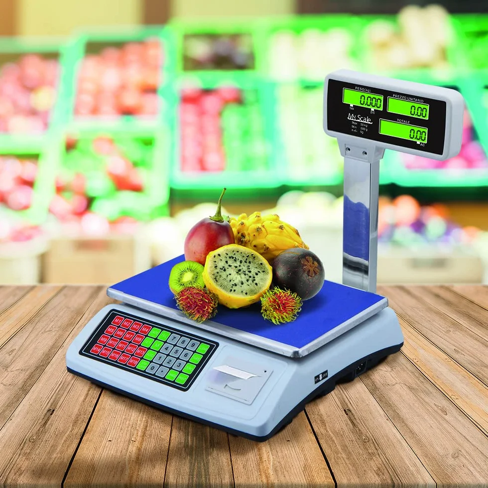 Bilancia Elettronica Digitale Commerciale 50 kg Precisione 1/3000 F.S.