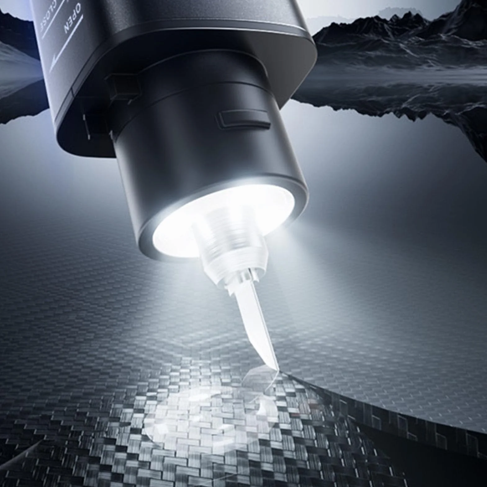 SIXRUN Ultrasuono Taglierino, 40kHz Multifunzione Dispositivo di Taglio Manuale Strumento di Taglio di Precisione con Display OLED 50 Lame per Stampa 3D Artigianato Legno (Spina europea)