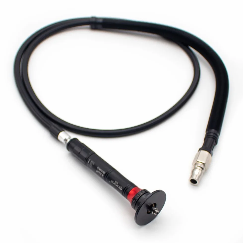 Toplionace Mini Smussatrice Pneumatica, Strumento per Smusso di Sbavatura in Metallo Regolabile in Mano con 2 Lame Originali 0.1-C0.9mm (AX207S)