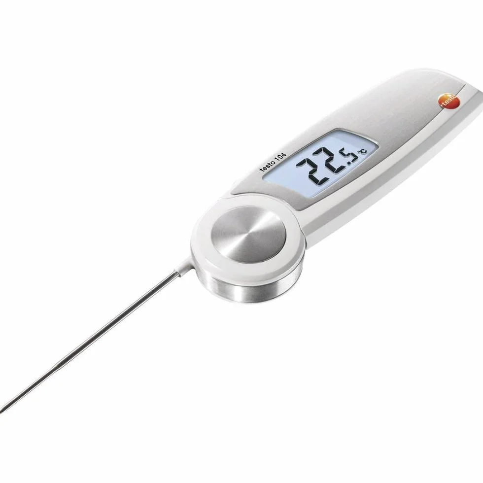 Testo 0563 0104 104 Termometro richiudibile impermeabile IP65 Auto-Hold display illuminato giunto metallo