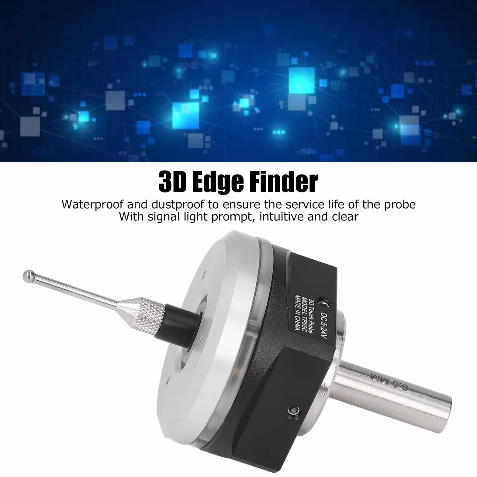 Rilevatore di Bordi 3D CNC, Sfera in Acciaio Al Tungsteno, Sonda Sensore Tattile per Mach3