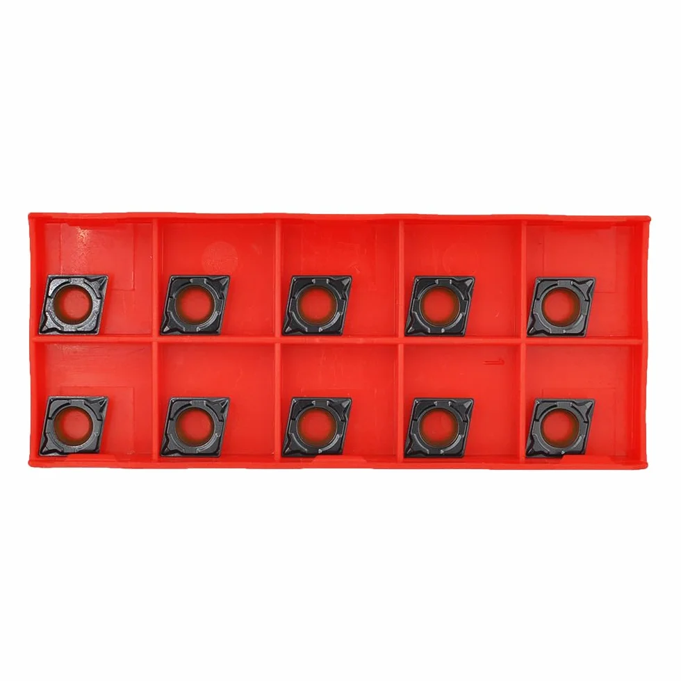 Inserti per tornitura CCMT32.51 CCMT09T304-PF metallo duro integrale per taglio finitura acciaio 10 pezzi