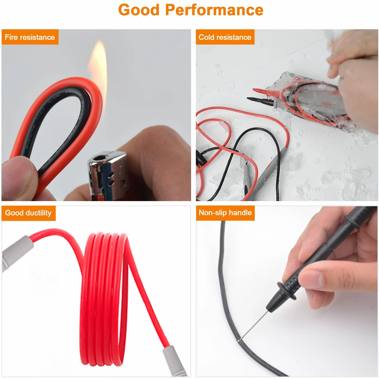 Cavi di Misura Multimetro MESTEK Cavi di Prova Puntali Tester Test Leads Kit Prolunga di Prova Pinze a Coccodrillo Clip e Mini-gancio Spina Banana Sonda per Digitale Multimetri Accessori 21 Pezzi