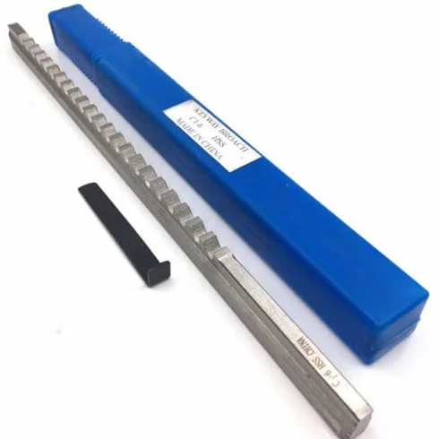 Fresa per broccia a chiavetta a Spinta 6 mm C, Dimensioni metriche, utensile CNC per Lavorazione dei Metalli