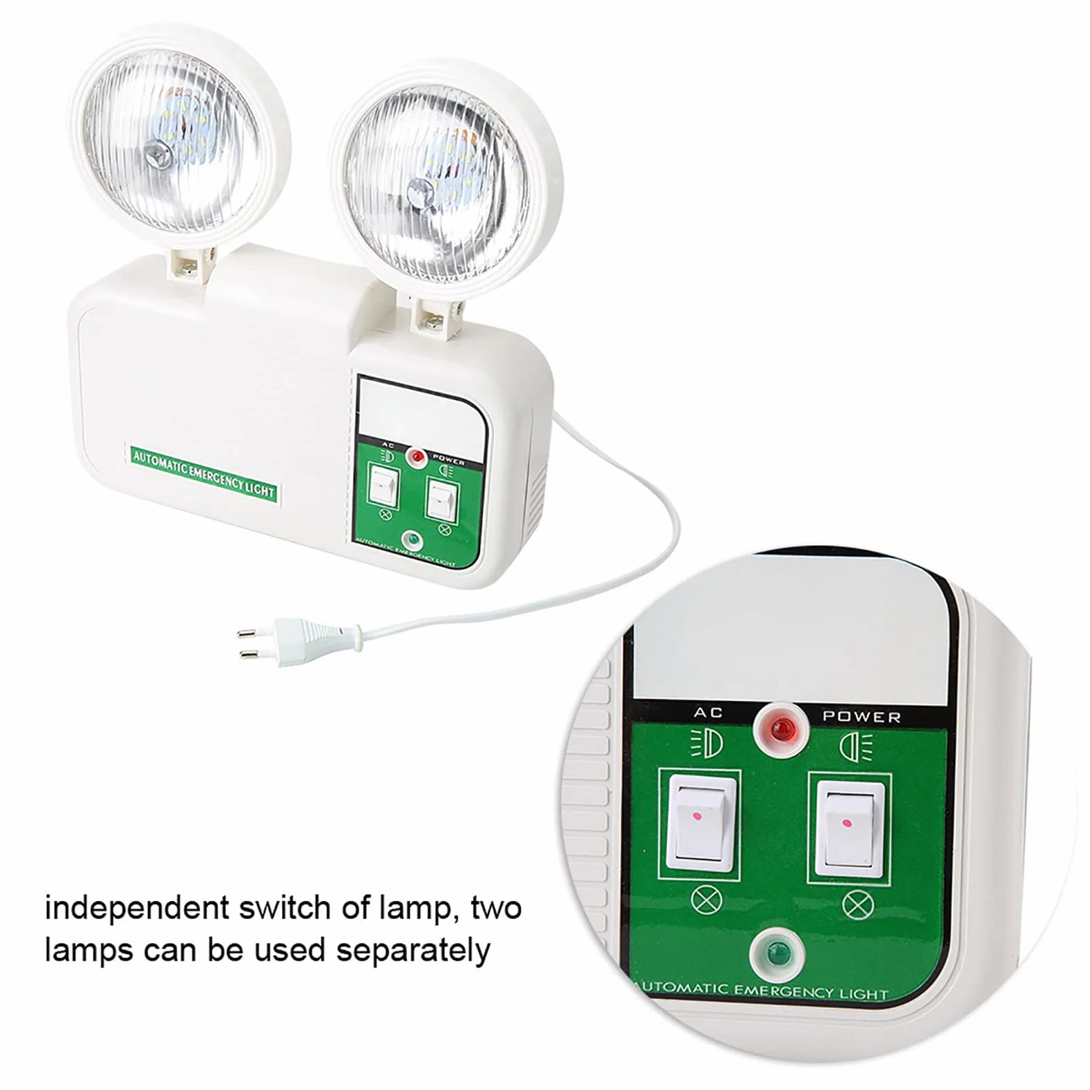 Luce di Emergenza LED Mancanza di Corrente, Illuminazione di Sicurezza Illuminazione di Emergenza Illuminazione Scale Luce di Orientamento Uscita di Emergenza Luce Via
