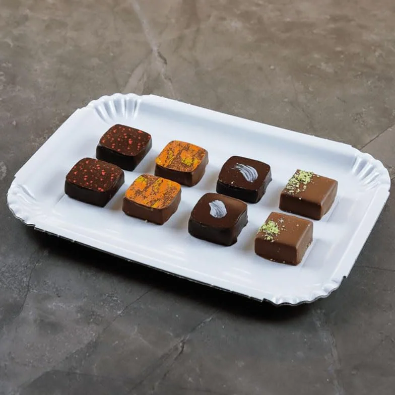 Vassoi per Pasticceria in Cartone POLITENATA BIANCO 34,5x26,5 cm 5CF x 10Pz (50)