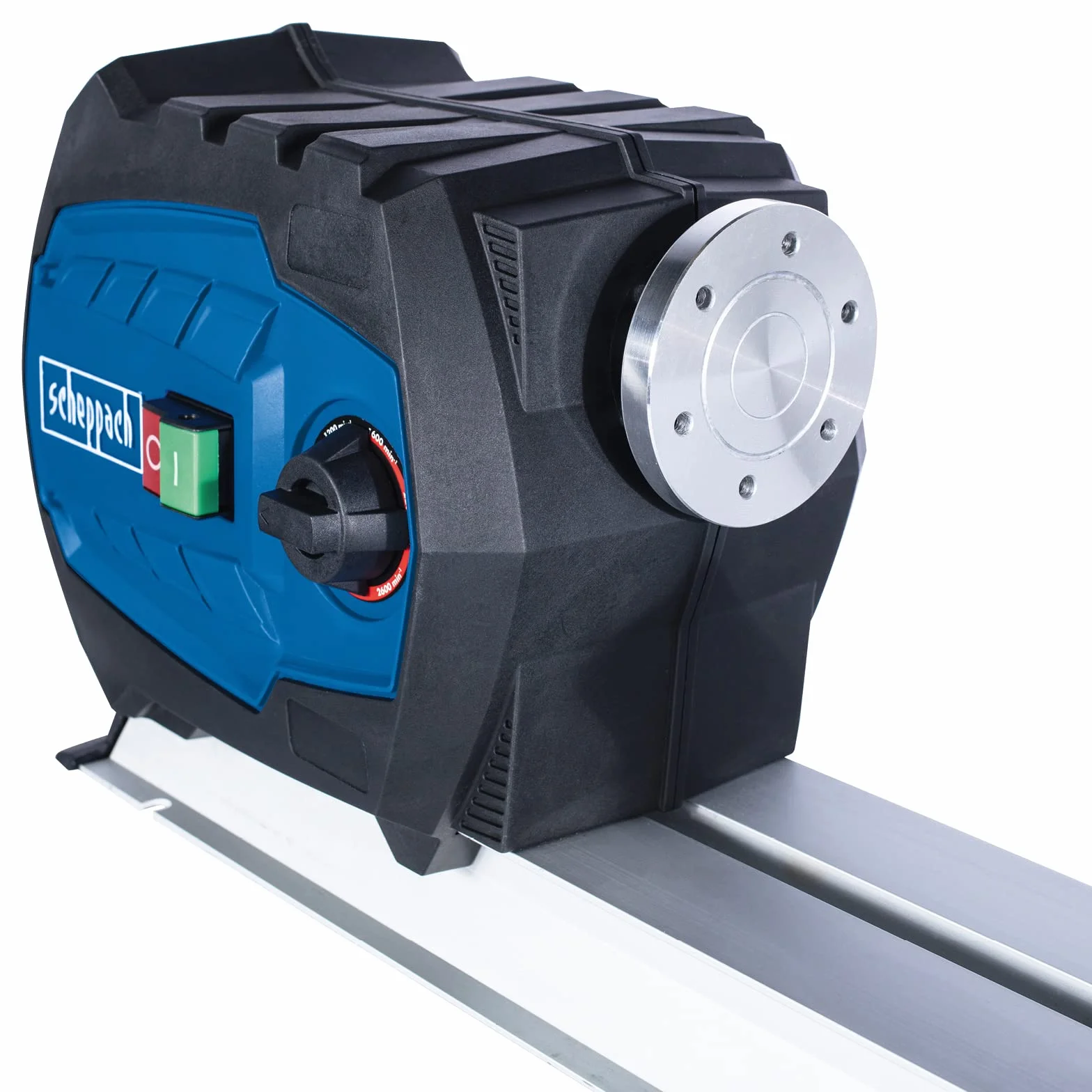 Scheppach DM600VARIO Tornio tornio | 550 W potenza | velocità continua – velocità variabile di 800 – 3000 giri | pezzo massimo 60 x 25 cm con disco