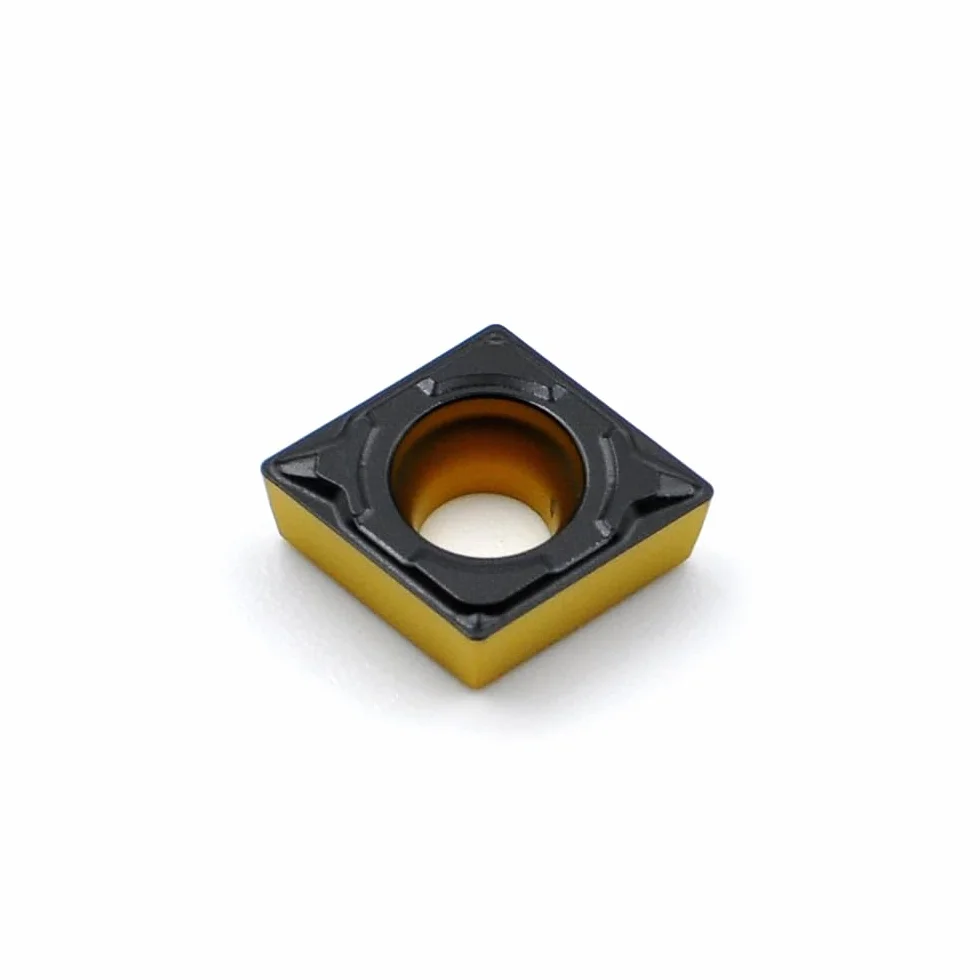 Inserti per tornitura CCMT32.51 CCMT09T304-PF metallo duro integrale per taglio finitura acciaio 10 pezzi