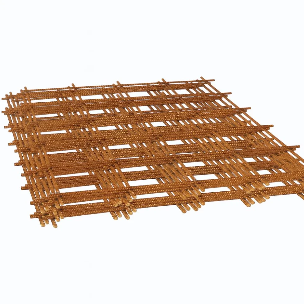 FORTUNATO Set Rete Elettrosaldata Filo Ferro Grezzo Ø 8 mm Maglia 20x20 cm Foglio 1,5x1 m 10 sztuk