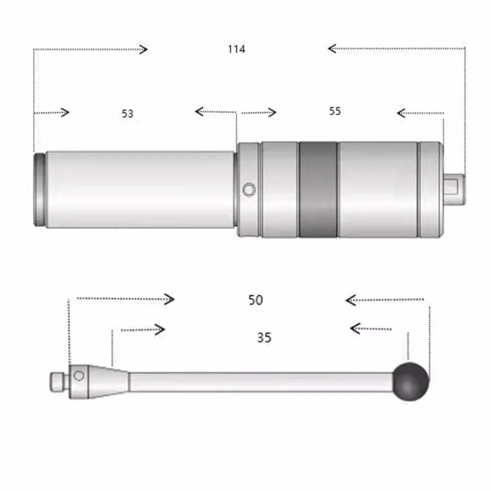 Sonda 3D LED Edge Finder MMP25 Misurazione accurata per metallo, bachelite e materie plastiche