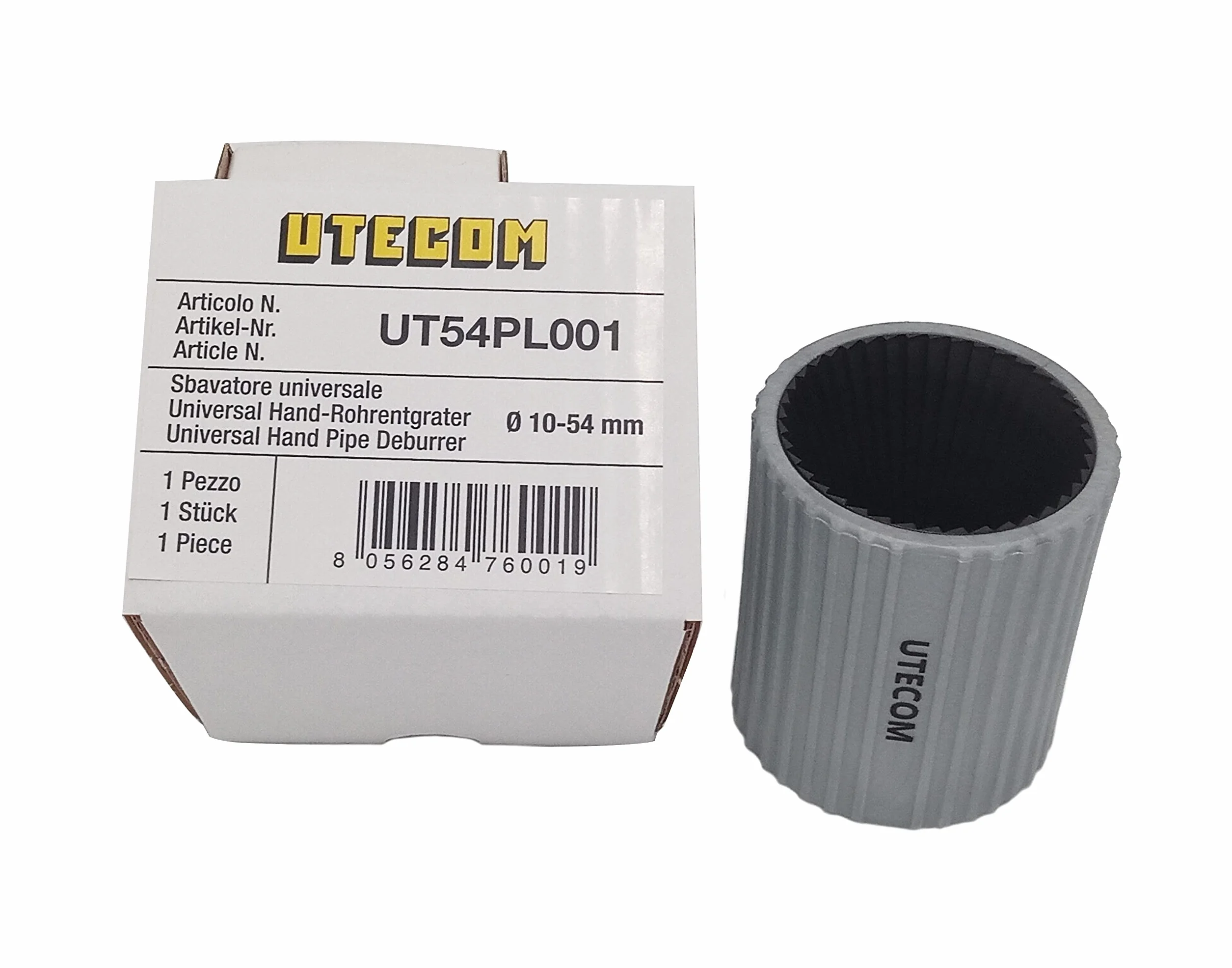 SBAVATORE UNIVERSALE D.10-54 MM. INTERNO/ESTERNO PER TUBI ACCIAIO INOX-FERRO-RAME-ALLUMINIO E PLASTICA.