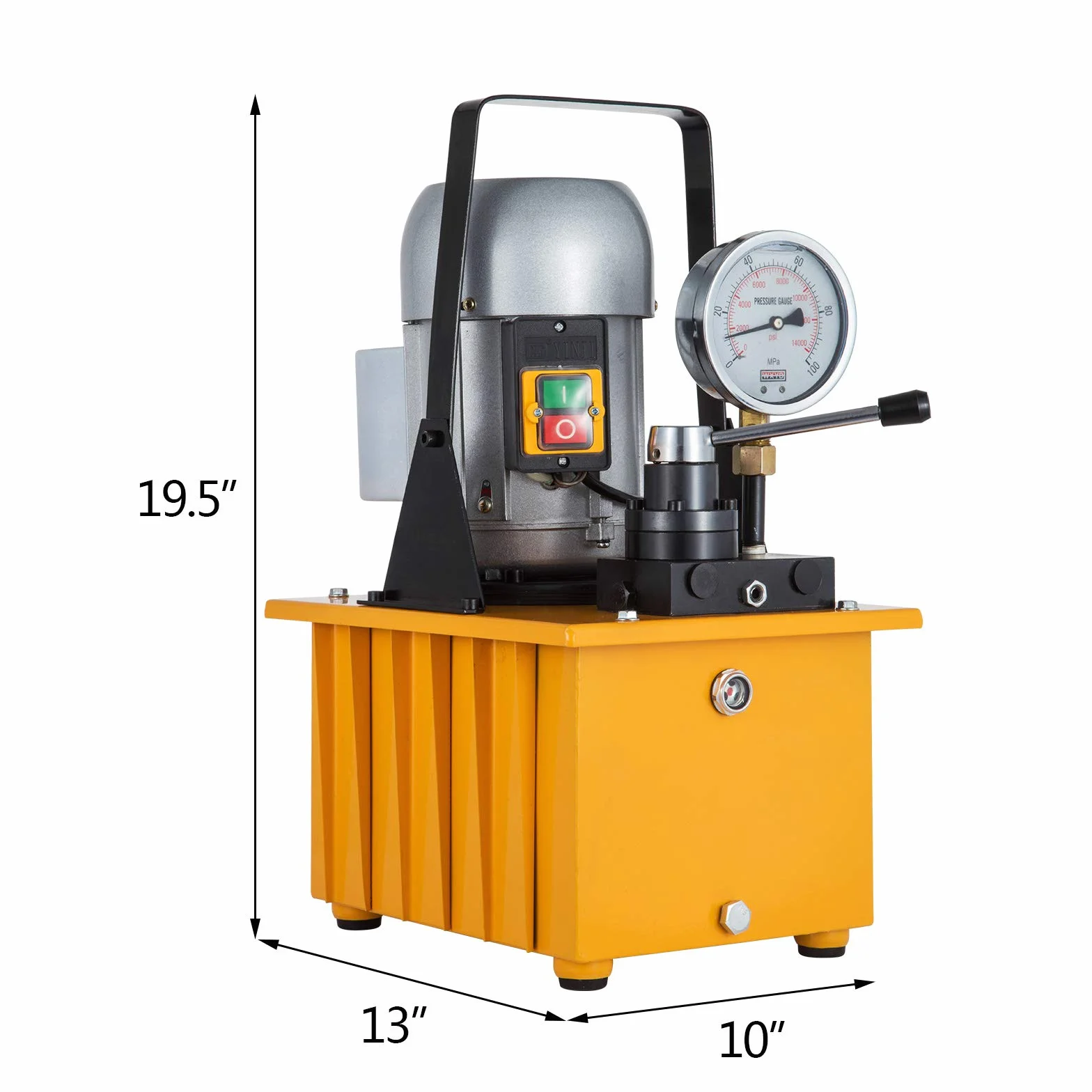 10000 PSI Pompa Idraulica Elettrica 220 V 50 Hz Pompa Idraulica Azionata a Doppio Effetto Valvola Manuale