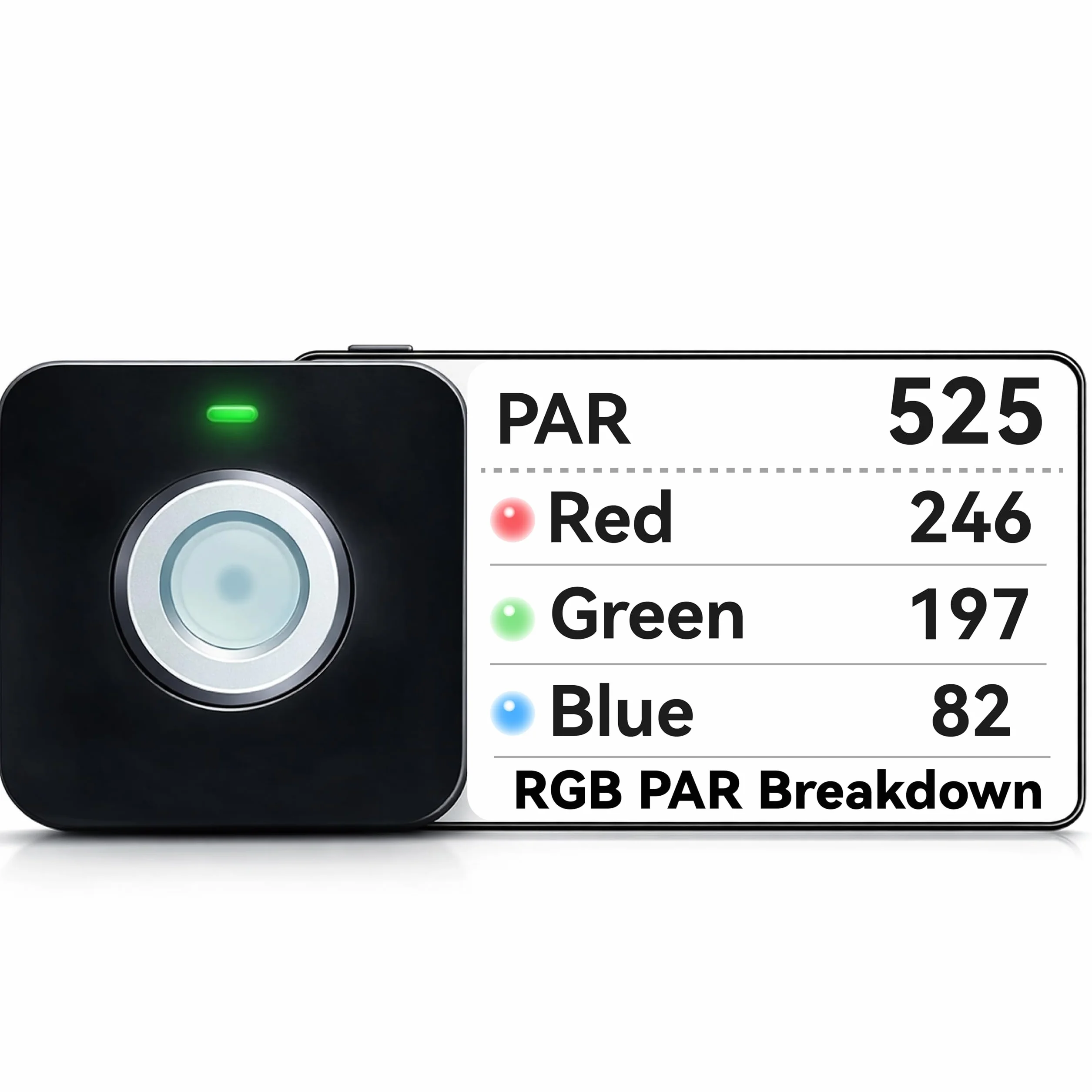 Misuratore PAR quantico VBR-100 Plus 6000 µmol/(m²·s) PAR RGB PPFD Bluetooth