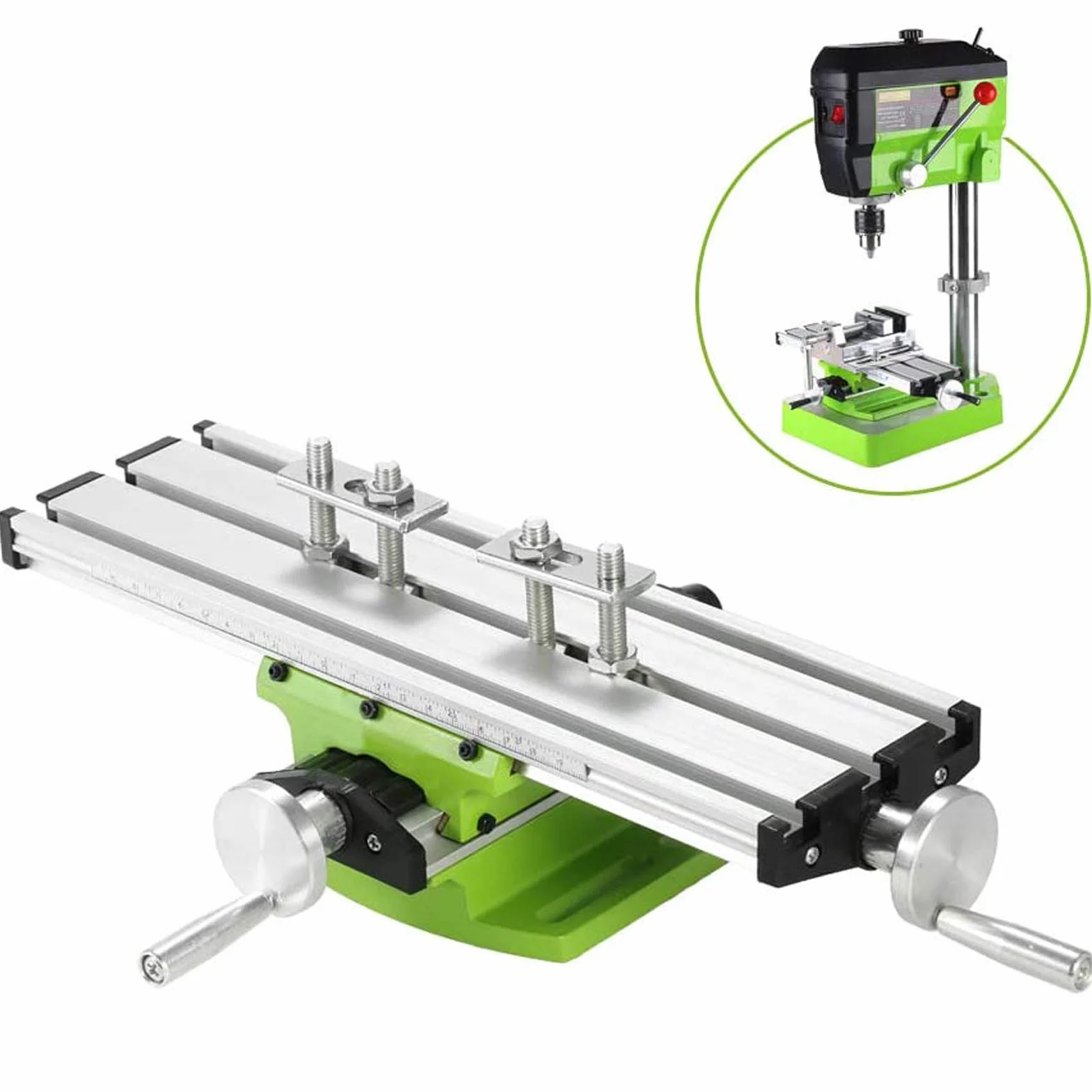 Mini Compound Bench Drilling Slide Table Worktable Fresatura Lavorazione Cross Table Milling Machine per banco Drill Stand
