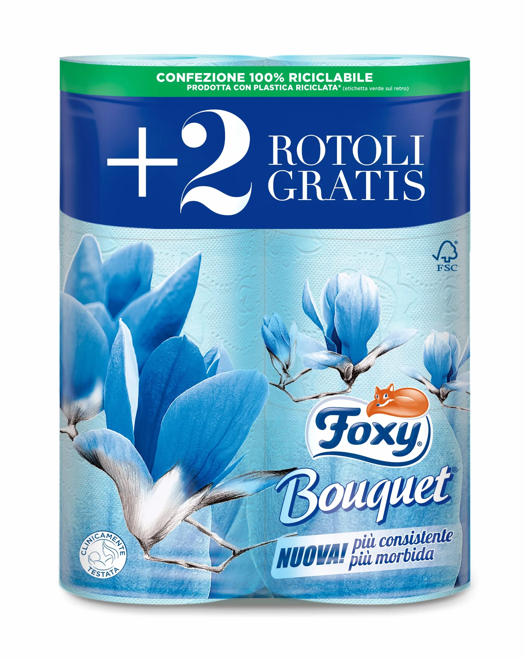 Carta Igienica Colorata e Profumata 3 Veli 6 Rotoli Confezione da 12 - Totale 72 Rotoli