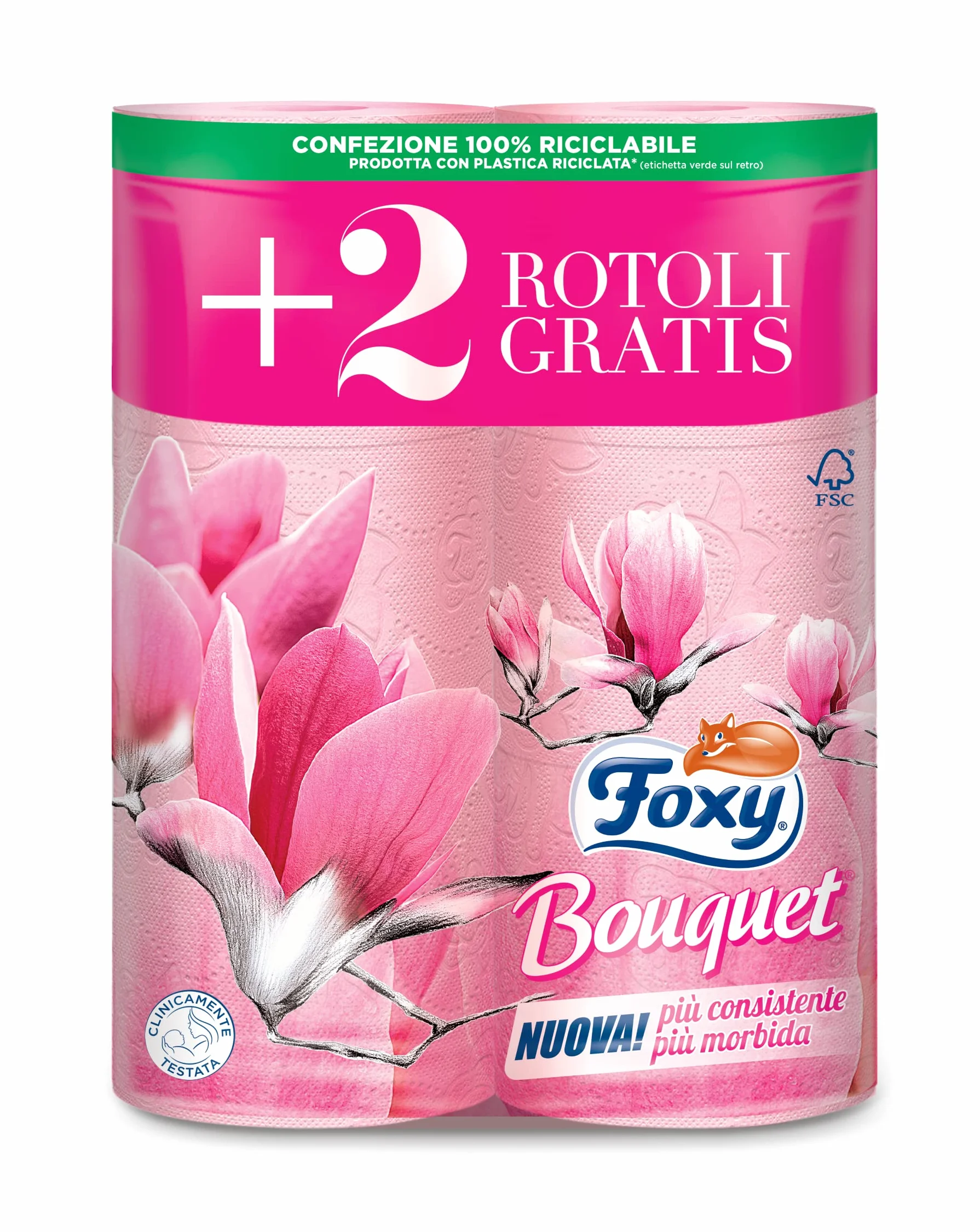 Carta Igienica Colorata e Profumata 3 Veli 6 Rotoli Confezione da 12 - Totale 72 Rotoli