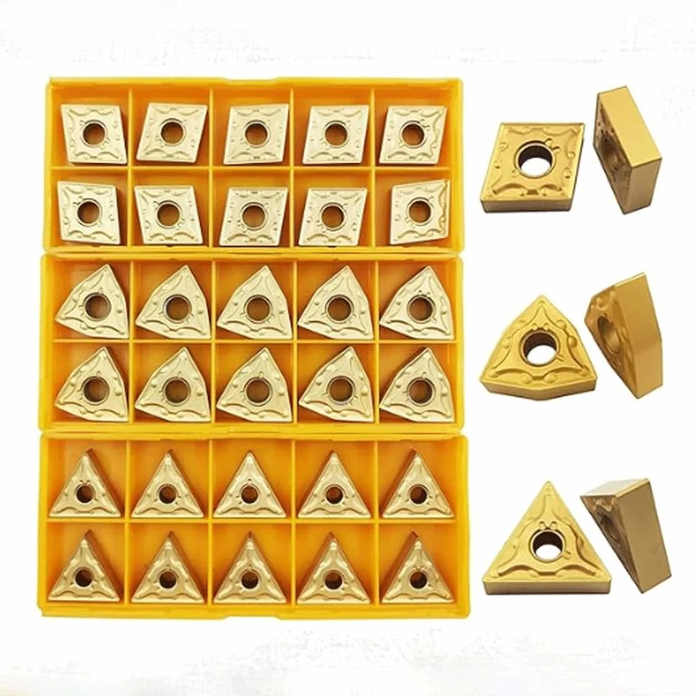 5/8" 36 pezzi per tornitura esterna per tornio CNC indicizzabile, abito MTJNR1616H16 + MWLNR1616H08 + MCLNR1616H12 con TNMG 331,WNMG431,CNMG431 Inserti di tornitura in metallo duro.