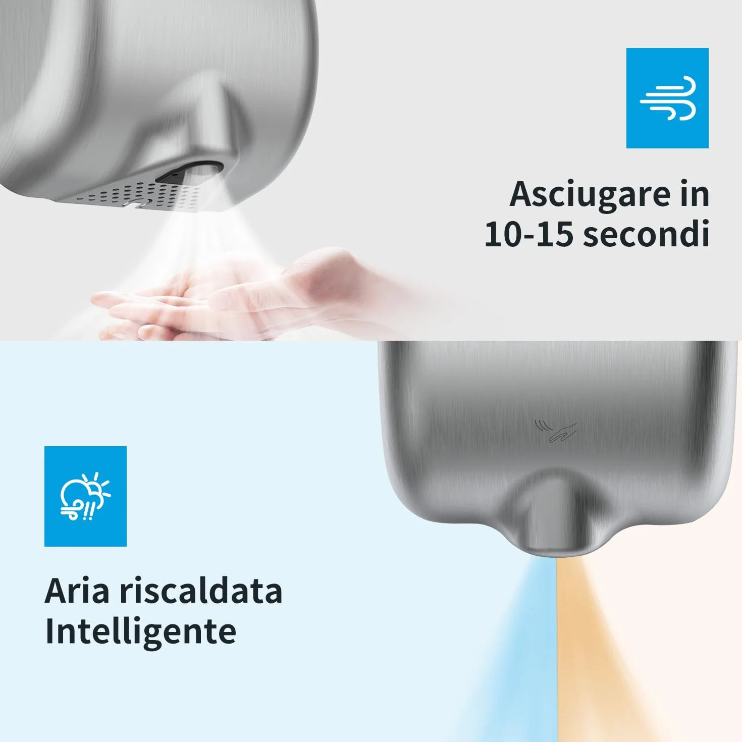AIKE Elephant Power Asciugamani Elettrico Filtro HEPA Commerciale Ad Alta velocità AK2800BH