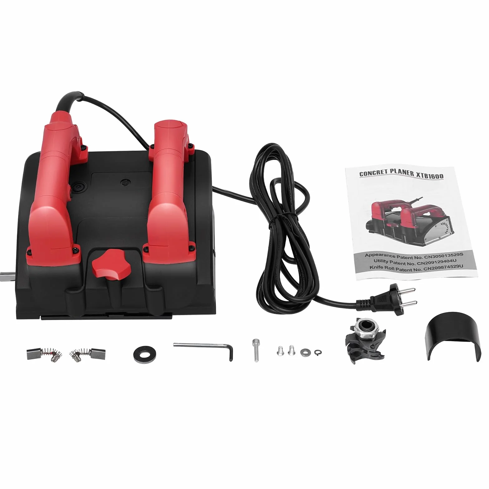 Fresa per ristrutturazione da 1200W, levigatrice per calcestruzzo, fresa per calcestruzzo, levigatrice, fresa per intonaco, fresa per muri, pialla elettrica da parete, levigatrice, fresa per intonaco