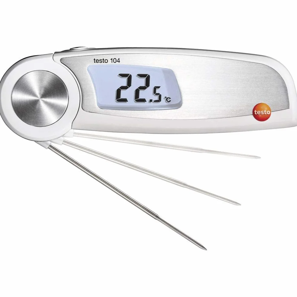 Testo 0563 0104 104 Termometro richiudibile impermeabile IP65 Auto-Hold display illuminato giunto metallo