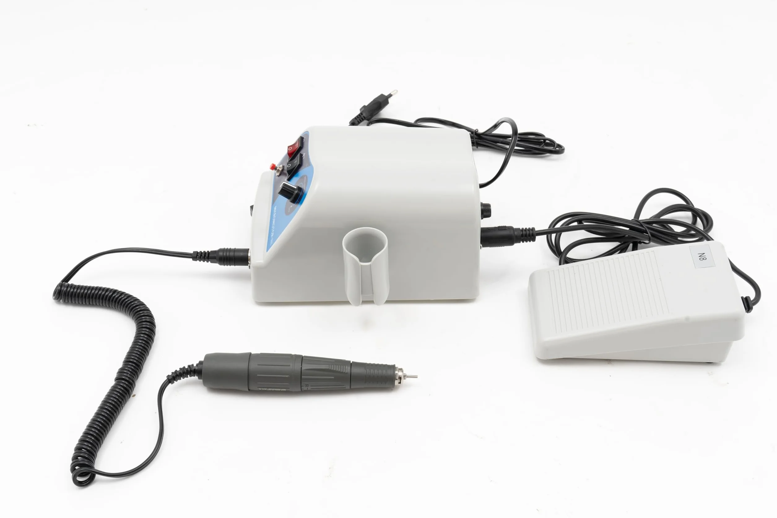 N8 - Micromotore elettrico da laboratorio, 0-45,000 rpm, 2,35 mm, lucidatrice, motore elettrico micromotore per gioiellieri, artigiani, attrezzature da laboratorio
