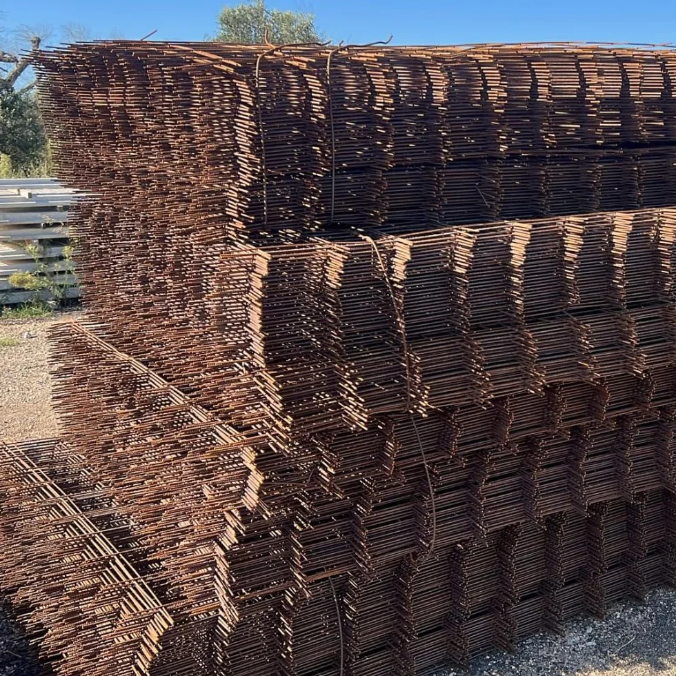 FORTUNATO Set Rete Elettrosaldata Filo Ferro Grezzo Ø 8 mm Maglia 20x20 cm Foglio 1,5x1 m 10 sztuk