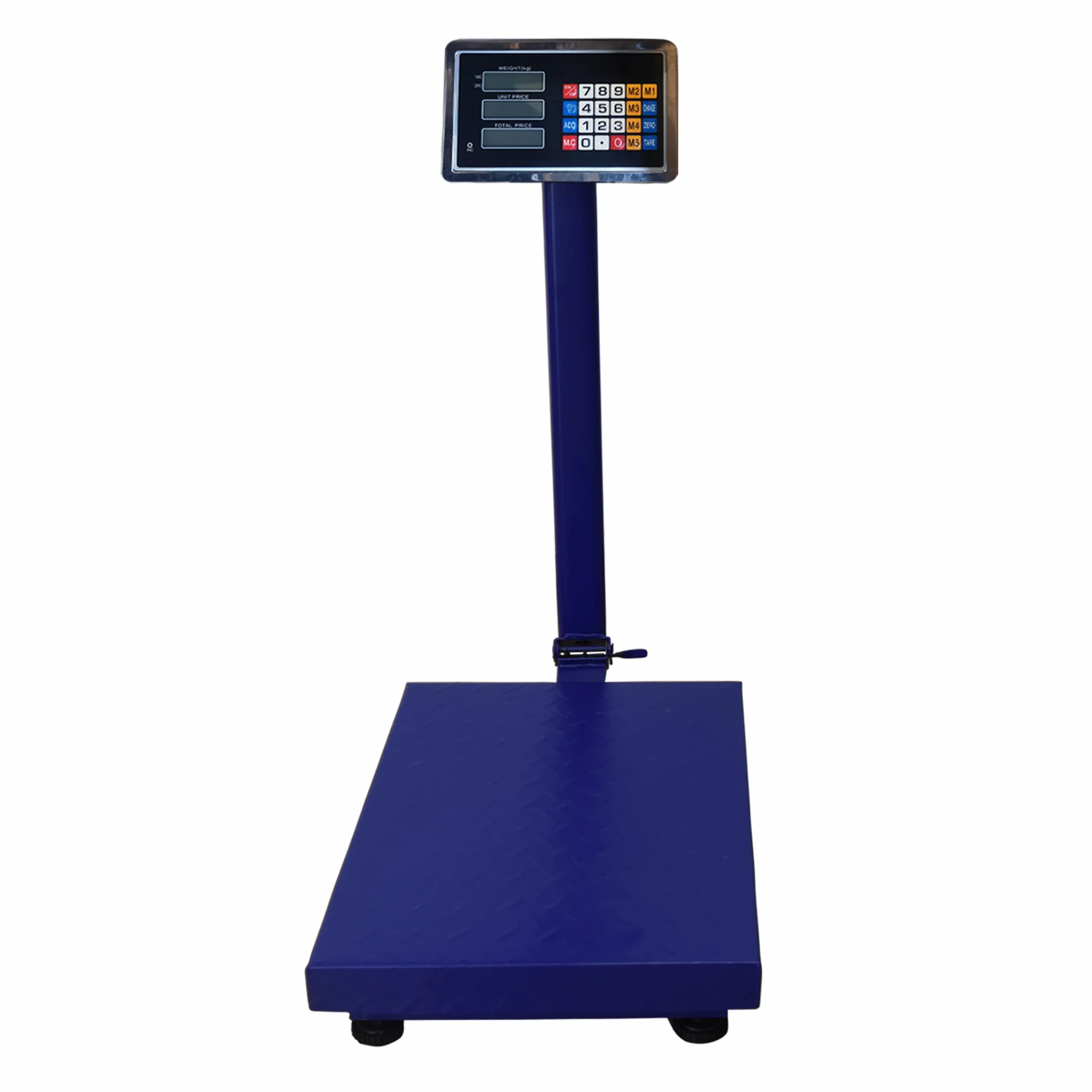 REPLOOD Bilancia Bilico Digitale Elettronica Professionale 300 Kg Con Display 40x50x75cm Colore Blu Bilancia Industriale Per Utilizzarla in Negozio Casa Azienda