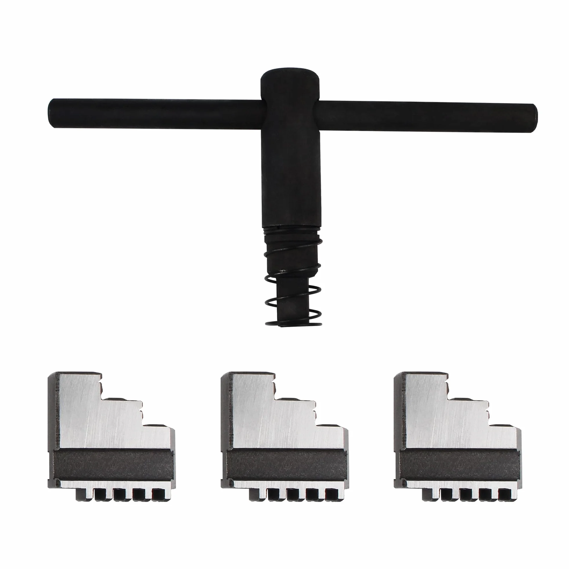 RATTMMOTOR Asse rotante CNC, asse rotante 4th Axis K11-100mm con albero cavo a 3 morsetti con rapporto di trasmissione 6:1 e mandrino da 65mm per tornio CNC, fresatrice