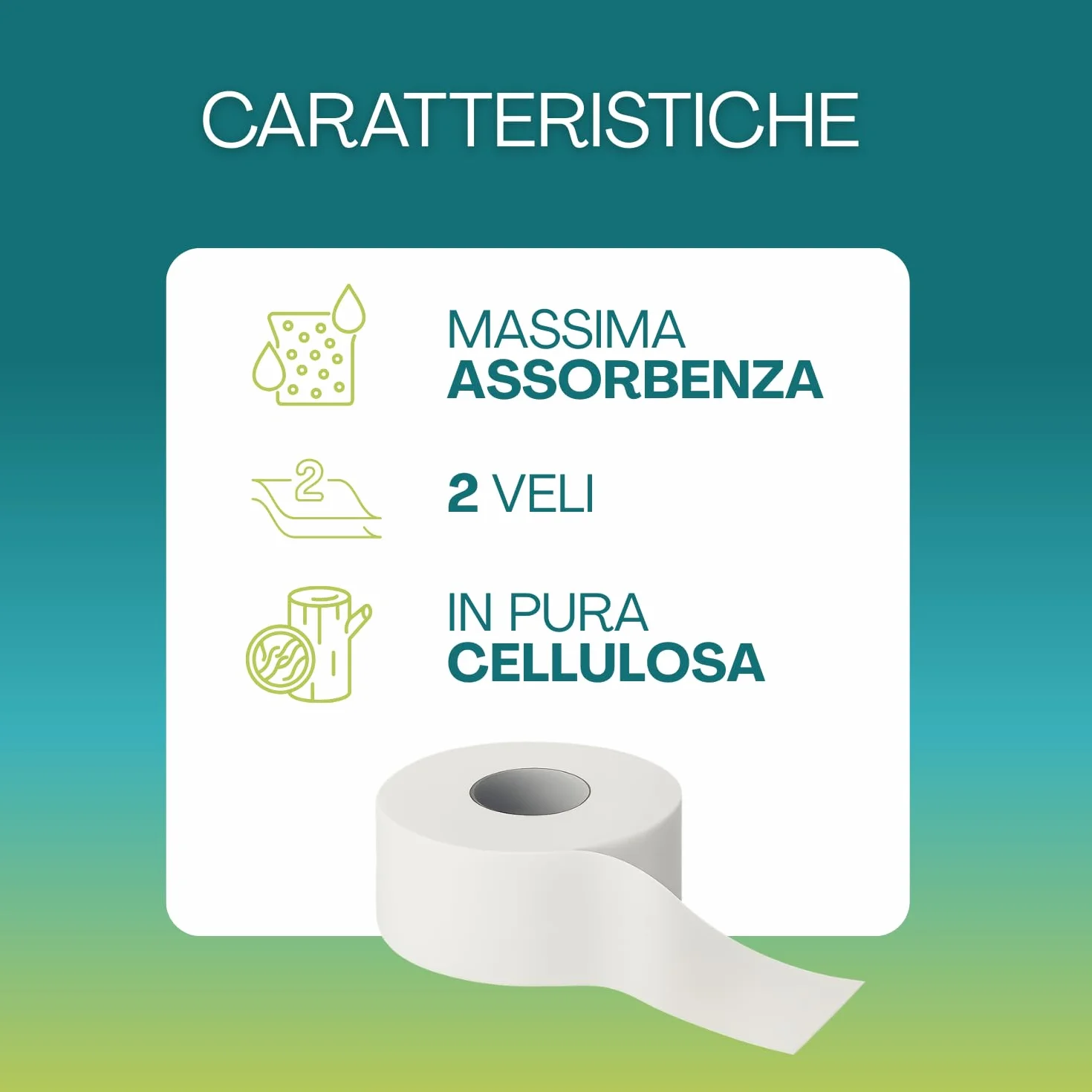 Virsus Carta igienica industriale mini jumbo rotolo 24 sztuki 130 mt