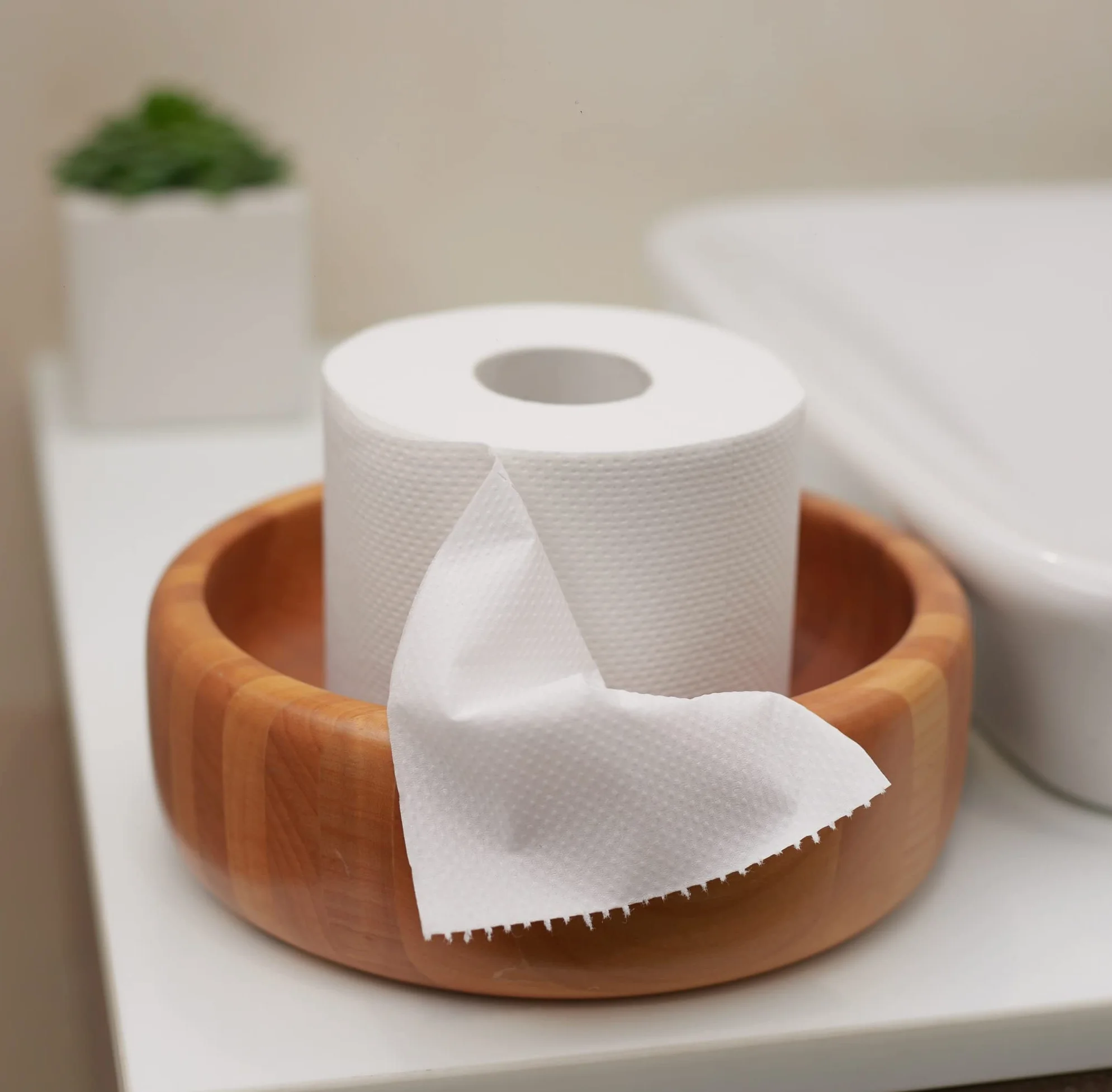 Carta igienica in cellulosa di bambù 3 veli 300 strappi 48 rotoli extra lunghi Zero plastica
