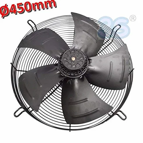 Ventilatore assiale aspirante Ø 450 mm 230 W 220 v - con motore e griglia