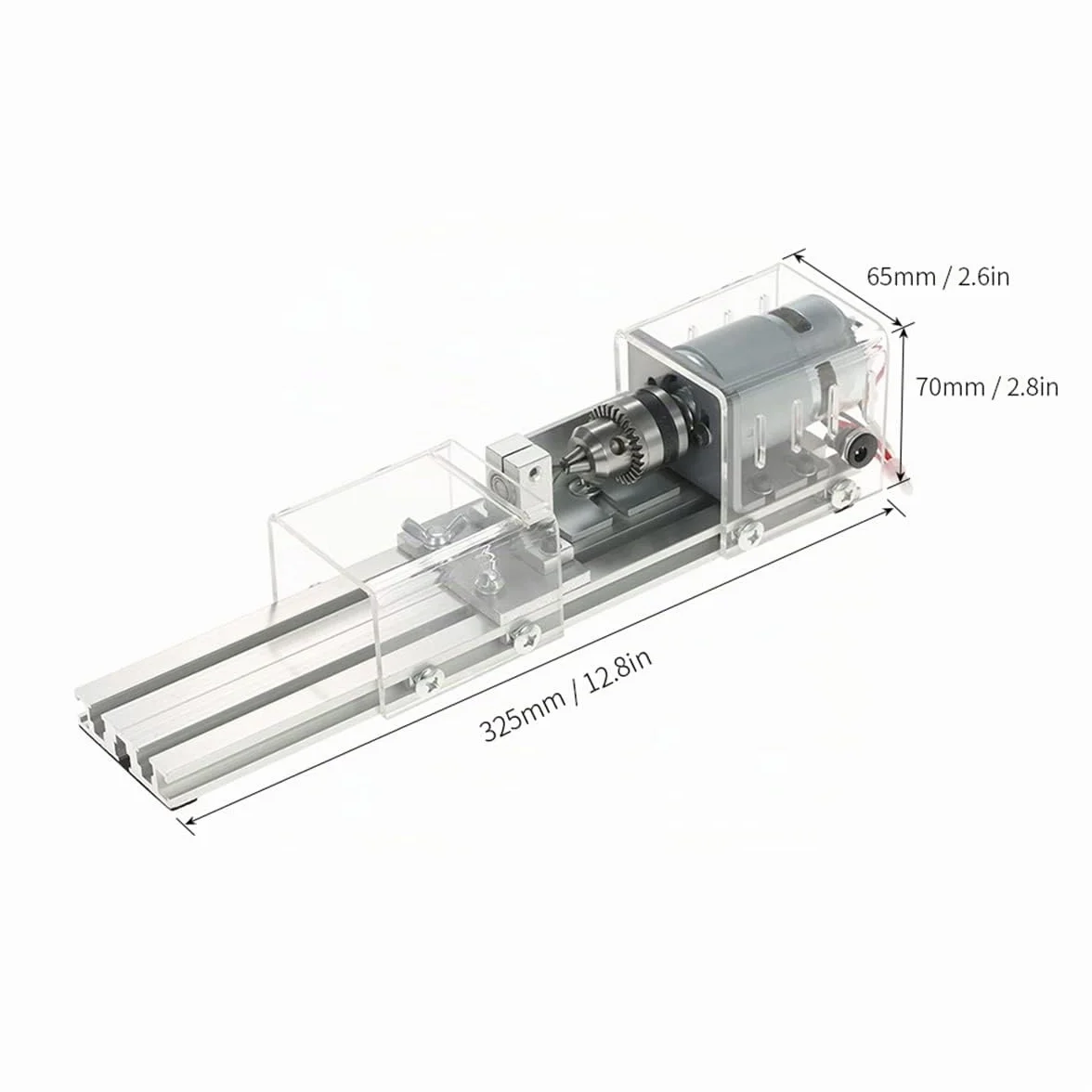 Prakti Mini tornio fai da te per la lavorazione del legno, fresatrice per levigatura, perline per lucidatura, set di utensili rotanti, spina europea