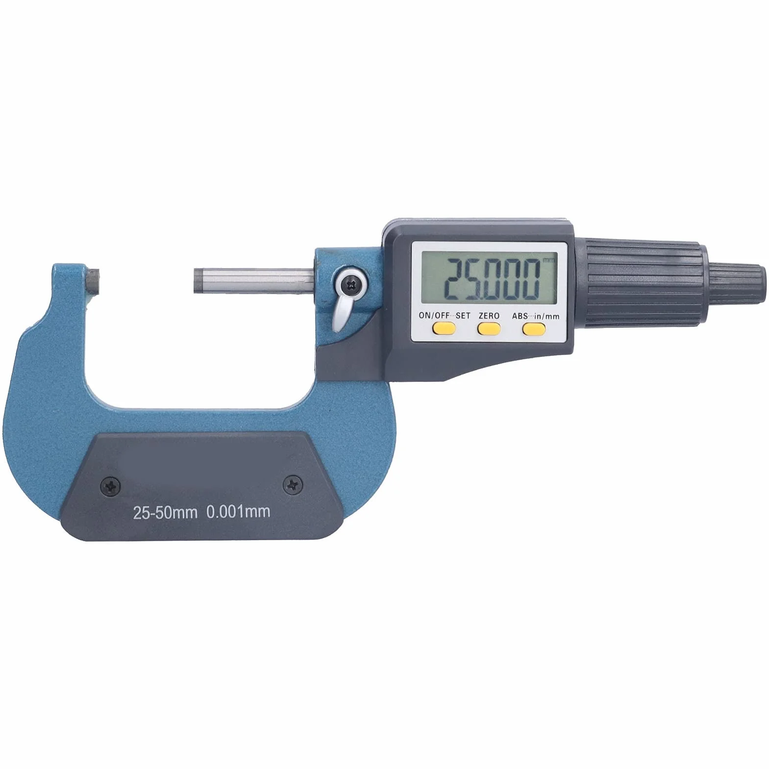 Micrometro Digitale 25-50 mm 0,001 mm LCD con Batteria Inclusa Spegnimento Automatico