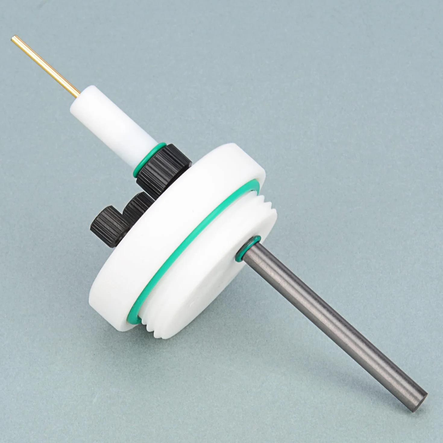 Asta Elettrodo di Grafite 99,95% con Adattatore in PTFE per Cella Elettrolitica