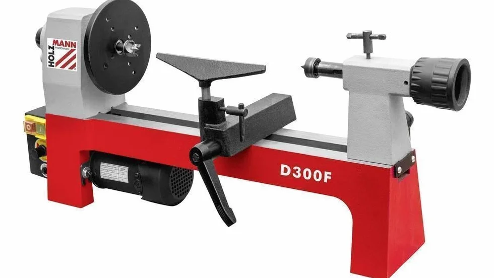 Torno para madera con variador de velocidad