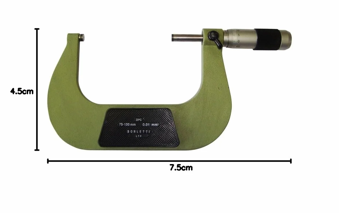 MELN/4W Micrometro centesimale per Esterni 75-100 mm