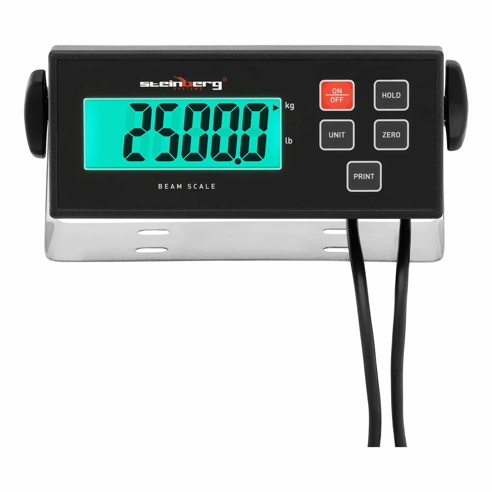 Steinberg Systems SBS-BS-2500 - Bilancia digitale industriale, 2500 kg/0,5 kg, 1000 x 100 mm