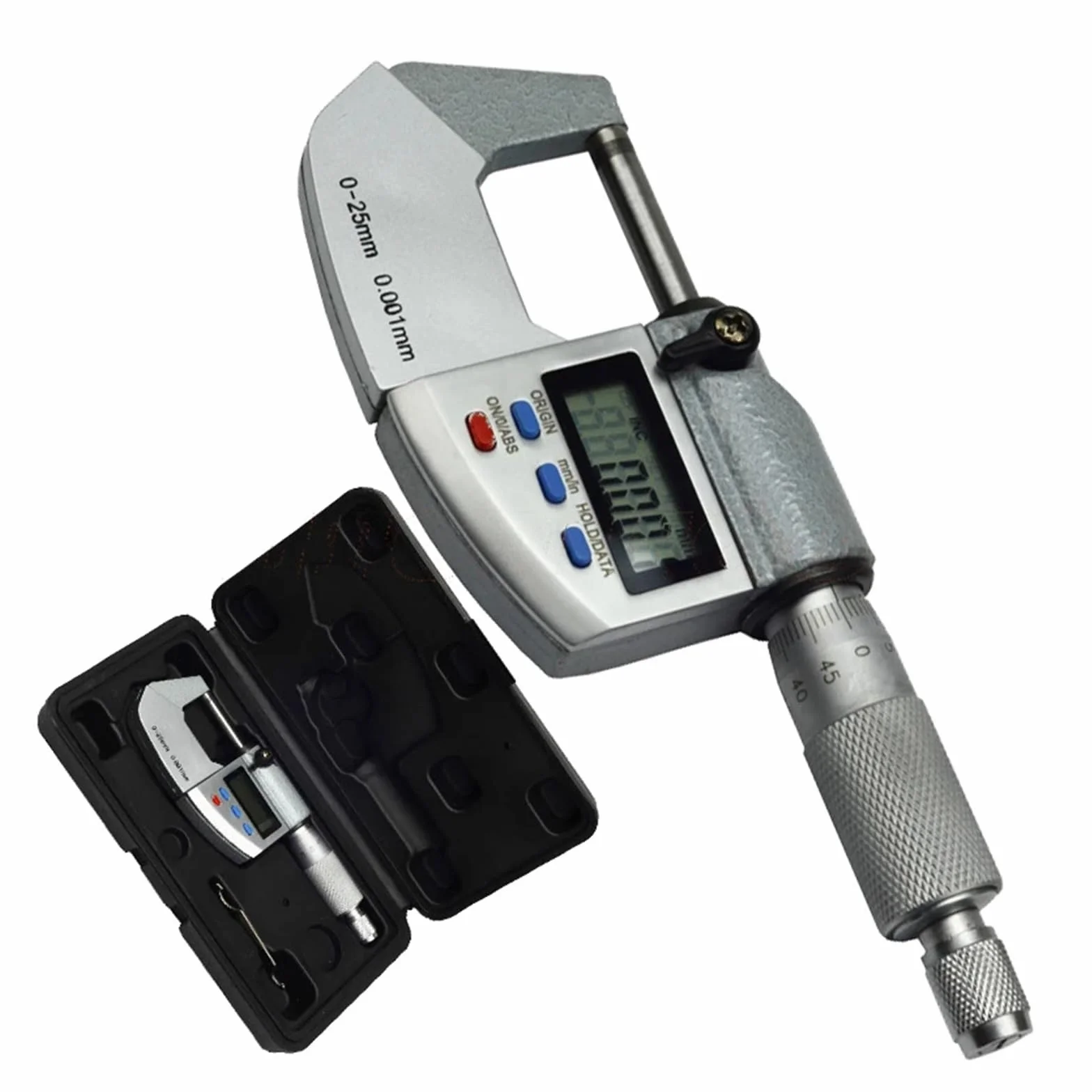 Micrometro digitale esterno impermeabile IP65 Alta Precisione 0-25-50-75-100mm 0,001mm