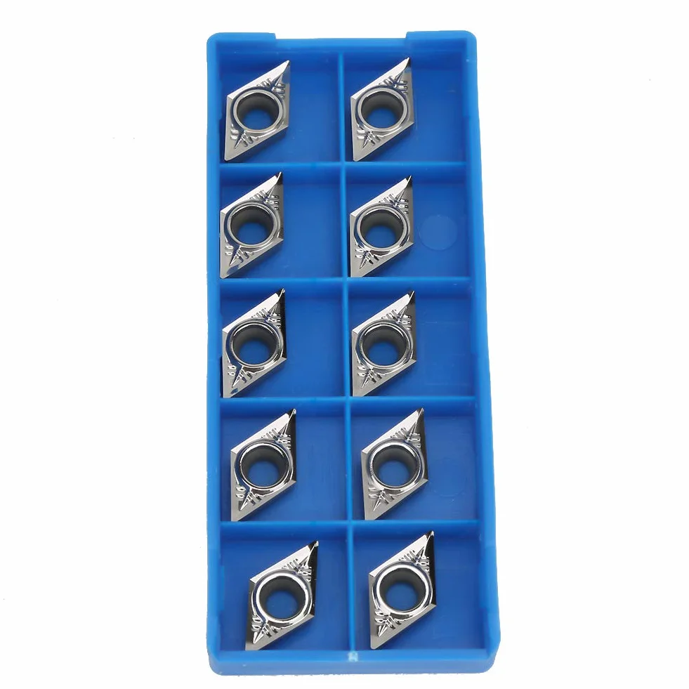 Inserti in metallo duro DCGT11T304-AK H01 DCGT32.51-AK H01 Frese a lama Tornio Utensili tornitura 10PCS