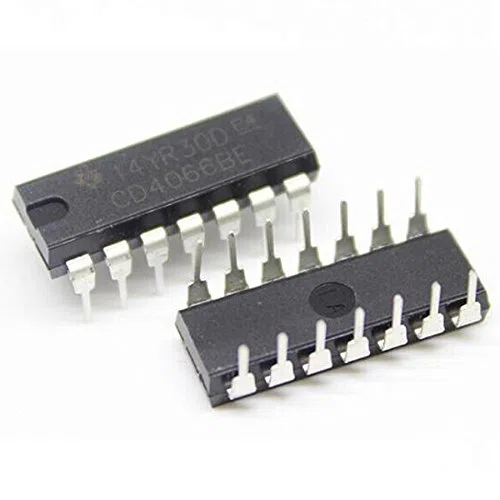 2X INTEGRATO CMOS CD 4066 ( = HCF 4066 HEF 4066 ) QUAD BILATERAL SWITCH