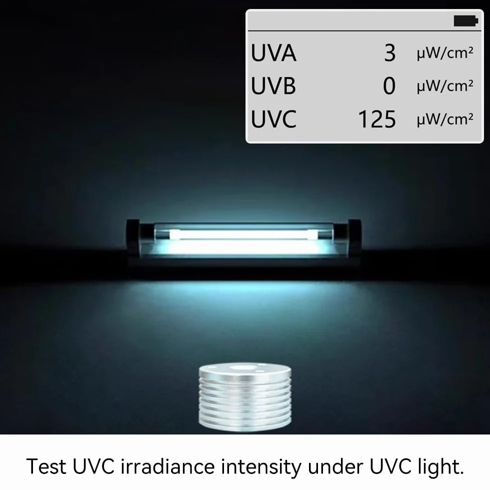 Misuratore di luce UV AH-UVCBA, indice UVB UVC UVA, intensità irradianza w/m²